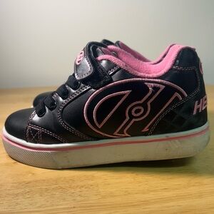 Heelys Girls 1 Roller Skate Shoes Pink Black Fun